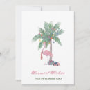 Recherche de plage tropicale vœux cartes Flamant rose