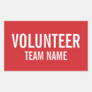 Recherche de insigne rouge autocollants Bénévole