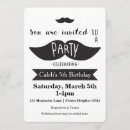 Recherche de de moustache anniversaire invitations Vintage