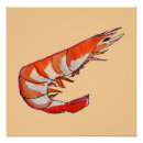 Recherche de crevettes posters Fruits de mer