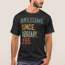 Recherche de anniversaire février tshirts 1955