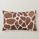 Recherche de taches de girafe coussins Brun