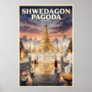 Recherche de birmanie posters Pagode dorée