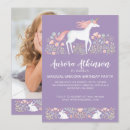 Recherche de unicorn photo anniversaire invitations Magique