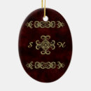 Recherche de rouge foncé ornements Élégant