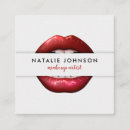 Recherche de lèvres rouges cartes visite Pour tous