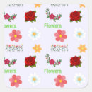 Recherche de rouge et gris autocollants Fleurs