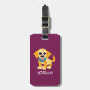 Recherche de chien bagages étiquettes Golden retriever