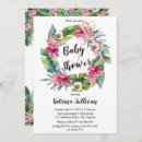 Recherche de tropical baby shower fille invitations Bientôt maman