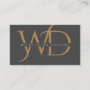 Recherche de gris foncé cartes visite Monogramme