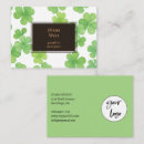 Recherche de logo trèfle cartes visite Moderne