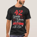 Recherche de anniversaire mariage 42 ans tshirts 42ème