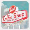 Recherche de restaurants autocollants Café