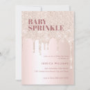 Recherche de rose gold baby shower invitations Étinceler