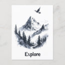 Recherche de dessin de paysage cartes postales Oiseau