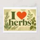 Recherche de herbes cartes postales Illustration