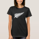Recherche de fougère argentée tshirts Drapeau