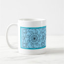 Recherche de motif graphique tasses Bleu