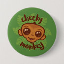 Recherche de singe drôle badges Dessin