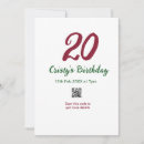 Recherche de 20ème invitations Vert