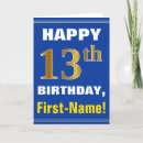 Recherche de 13 ans anniversaire cartes Nom