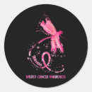 Recherche de libellule rose autocollants Poitrine