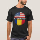 Recherche de drapeau roumain tshirts Américain