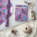 Recherche de papillon lavande papier cadeau Girly