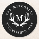 Recherche de cerfs communs dessous de verres Rustique