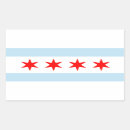 Recherche de drapeau de chicago autocollants Bleu