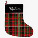 Recherche de plaid tartan chaussette de noël Rustique