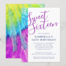 Recherche de aqua blue invitations 16 ans