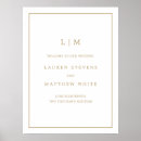 Recherche de argent et or posters Monogramme