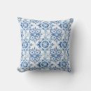 Recherche de motif de mosaïque abstrait coussins Bleu