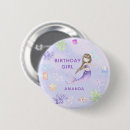 Recherche de sirène badges Aquarelle