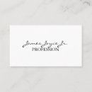 Recherche de writers cartes visite Minimalist
