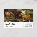 Recherche de cheval vintage cartes visite Professionnel