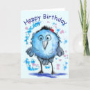 Recherche de oiseaux anniversaire cartes Pour enfants
