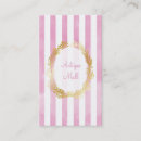 Recherche de chevron rose cartes visite Rayures