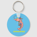 Recherche de crevettes porteclés Illustration