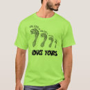 Recherche de empreinte de pas de carbone tshirts Vert