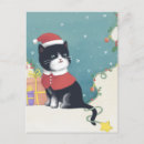 Recherche de chat neige cartes postales Mignon