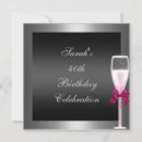 Recherche de champagne argenté noir invitations Rose