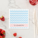 Recherche de chevron bleu serviettes Monogramme