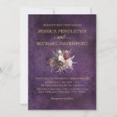 Recherche de pourpre mariage invitations Chic