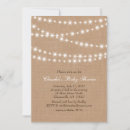 Recherche de lumière des étoiles invitations Rustique