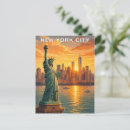 Recherche de villes américaines cartes postales Statue de la liberté