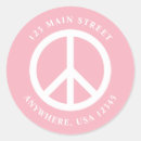 Recherche de hippie symbol autocollants Rétro