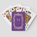 Recherche de violet jeux de cartes Monogramme