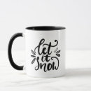 Recherche de noël noir et blanc tasses Typographie